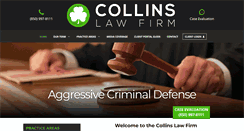 Desktop Screenshot of collins-lawfirm.com