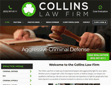 Tablet Screenshot of collins-lawfirm.com